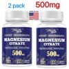 🔥🔥🔥 500mg Magnesium Citrate  🎅 2 Pack