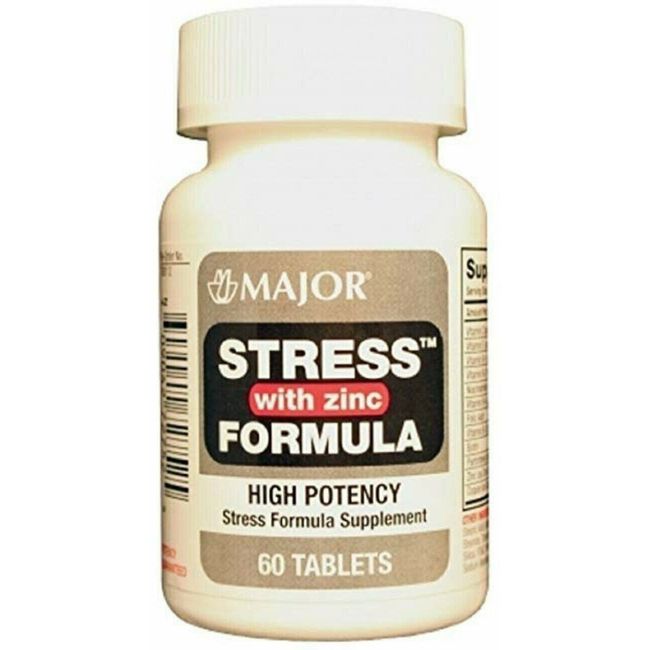 Major Stress Formula Supplement with Zinc High Potency 60 Tabs* FAST FREE SHIP