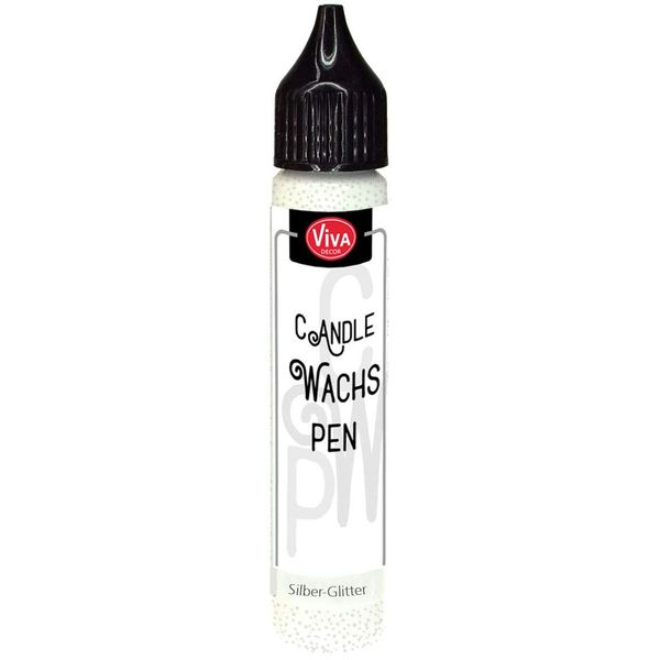 Viva Decor VD318091001 Wax Pen Glitter, Silver