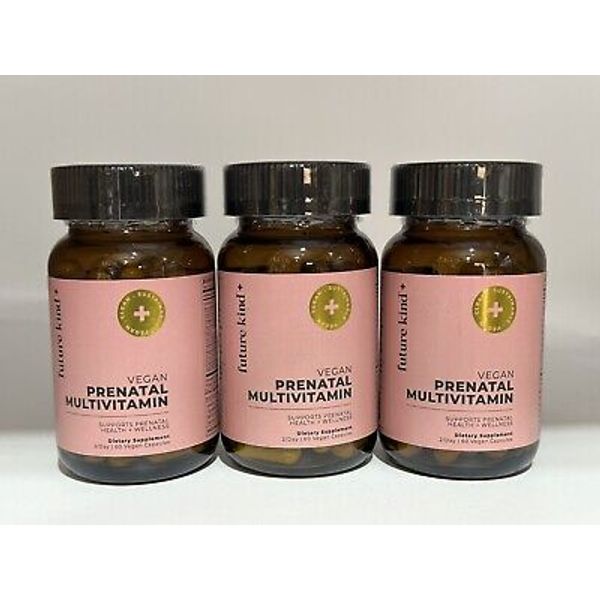 3x Future Kind Vegan Prenatal Multivitamin - Brand New!! Sealed!! Exp 3/26