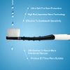 OB rush Extra Soft Toothbrush, Ultra Soft Toothbrush for Sensitive Gums, 20k Nano Floss Bristles Soft Toothbrushes for Pregnant Women, Elderly and Gum Sensitivity, Oral Care,Pack of 2 (Black&White)