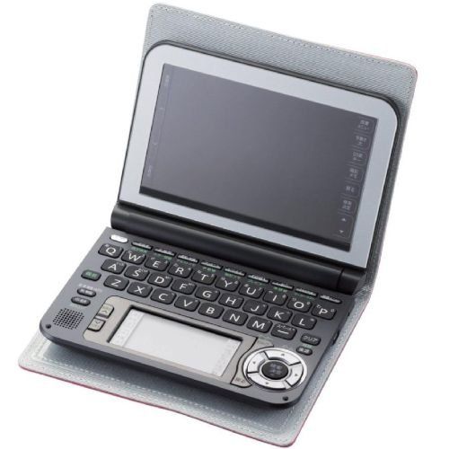 ELECOM DJC-016PN Electronic Dictionary Case, Standard Size, "DICT." [Notebook Type] Pink