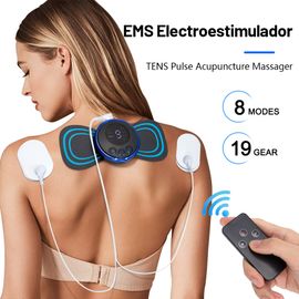 Portable Mini Electric Neck Back Massager Ems Cervical Patch Relief Pain