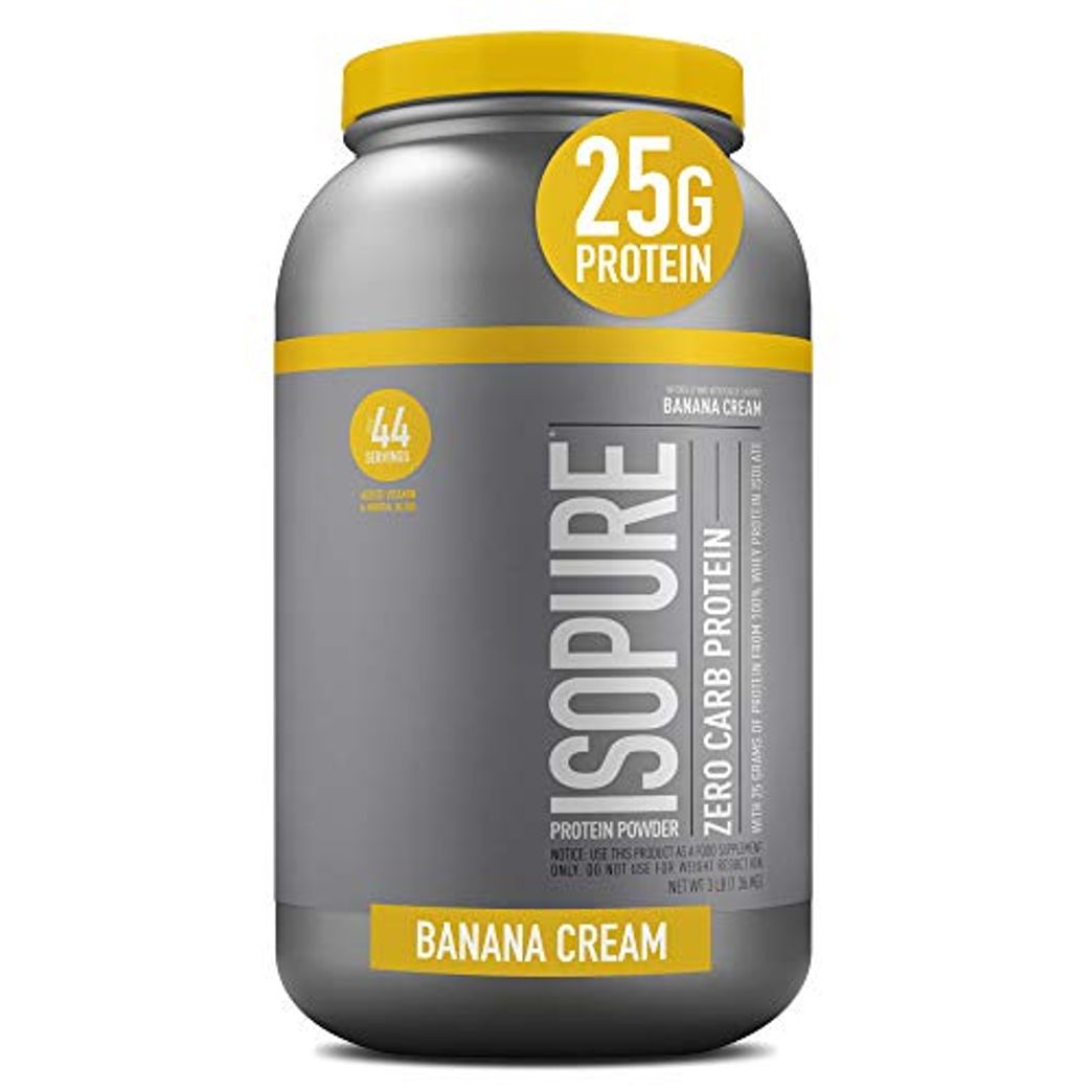 Isopure, Zero Carb Protein Drink, 100% Whey Protein Isolate, 40 g Protein,  Blue Raspberry, 20 oz, 12 Count 