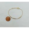 FINE CUSTOM Morse Code Adjustable Bracelet, Tri-Color Gold Fill and Sterling Silver, Delicate Chain