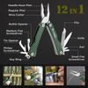 Flissa 3PC 12 in 1 Multitool Plier Waterproof LED Headlamp Windproof Lighter Set