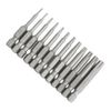 12PCS Steel Tamper Proof Security Drill Bit Set Torx Screwdriver Flat Head 1/4" Hex Accessory Kit Accessories