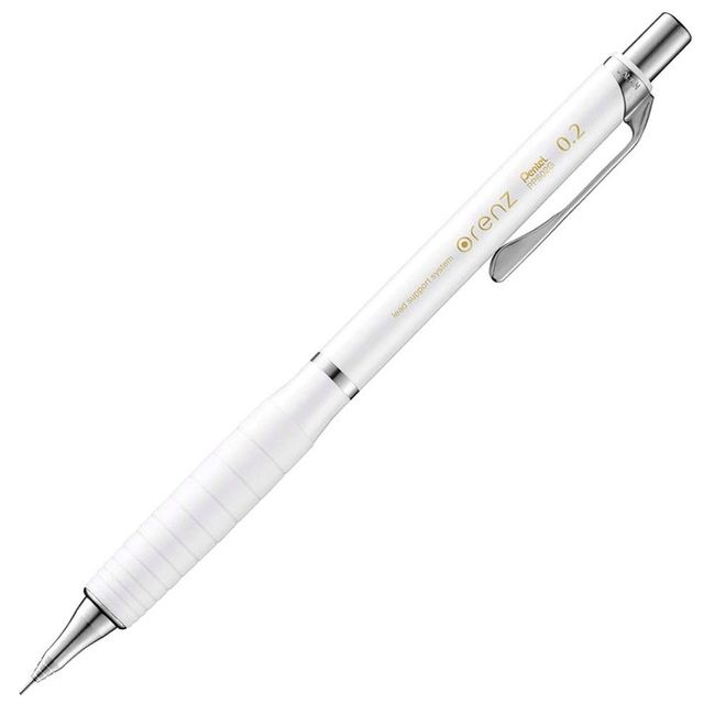 Pentel Mechanical Pencil Orenz with Rubber Grip, whites