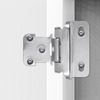 20Pc 1/2" Overlay Semi Partial Wrap Kitchen Cabinet Hinges Self Closing w/Screws
