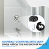 Shower Handle Adapter Kit Compatible with Moen Posi-Temp Valve Systems Cartridge, Single Handle Replacement Part Adapter Kit, Plastic