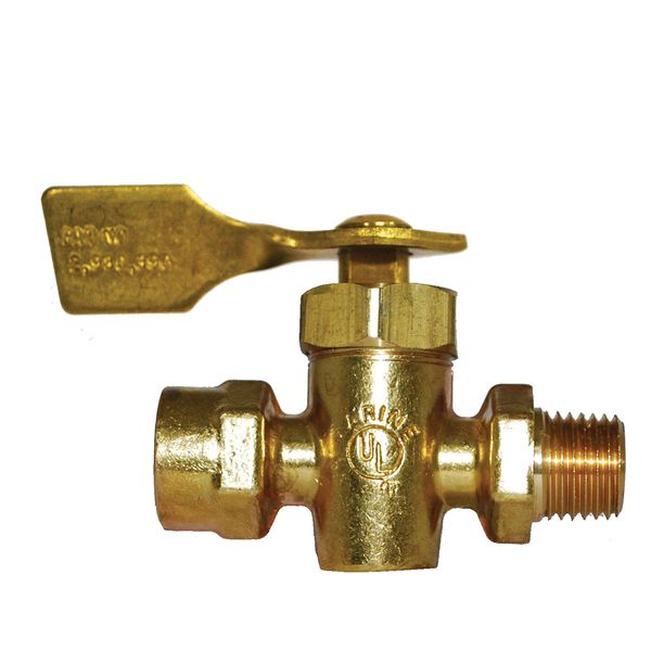 Attwood 1/4-Inch NPT x 1/4-Inch NPTF Shut-Off Valve