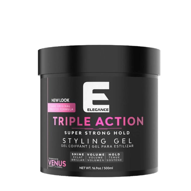 Elegance Triple Action / Extra Strong Hold Styling Gel Venus 16.9oz / 500ml