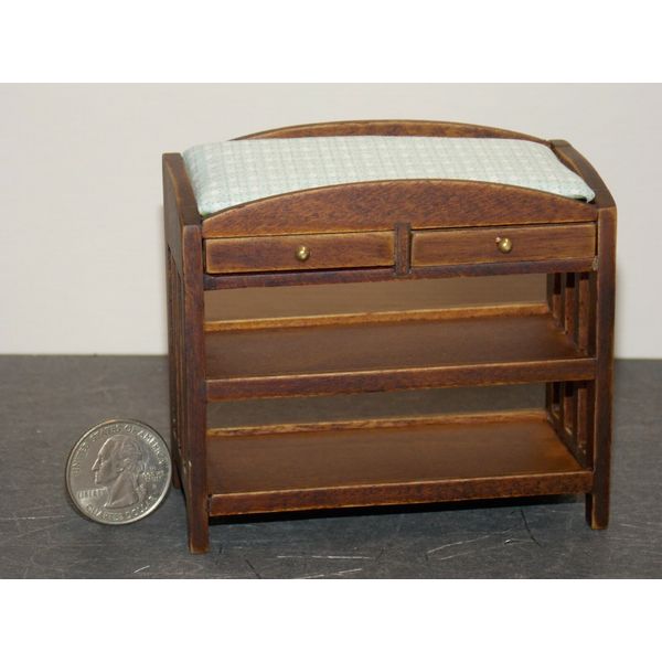 Dollhouse Miniature Baby Changing Table 1:12 one inch scale E40 Dollys Gallery