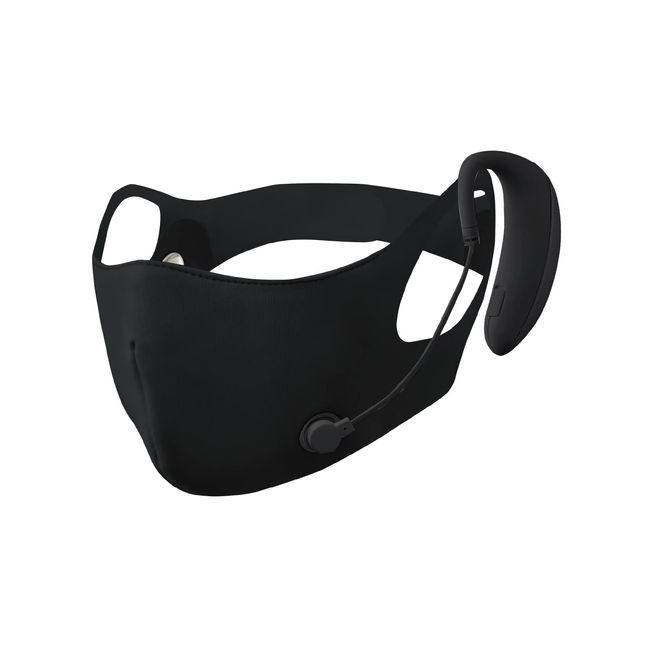 ATEX Lourdes Style EMS Mask, Large, Black, AX-FRL912Lbk