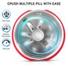 Electric Pill Crusher Grinder - Grind and Pulverize Small and Large Medication and Vitamin Tablets to Fine Powder - Electronic Pulverizer to Crush Multiple Pills - Use for Feeding Tube, Kids or Pets
