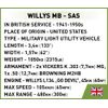Cobi - Historic Collection - Willys Jeep MB, SAS (200 Pcs)