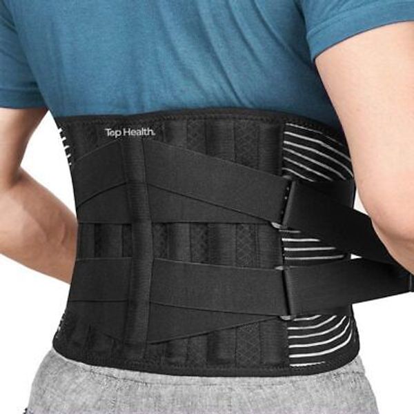 Back Support Belt for Ultimate : Adjustable Lumbar Brace with Anti-Skid Desig...