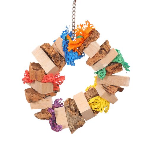 Softwood Wreath - Parrot Toy