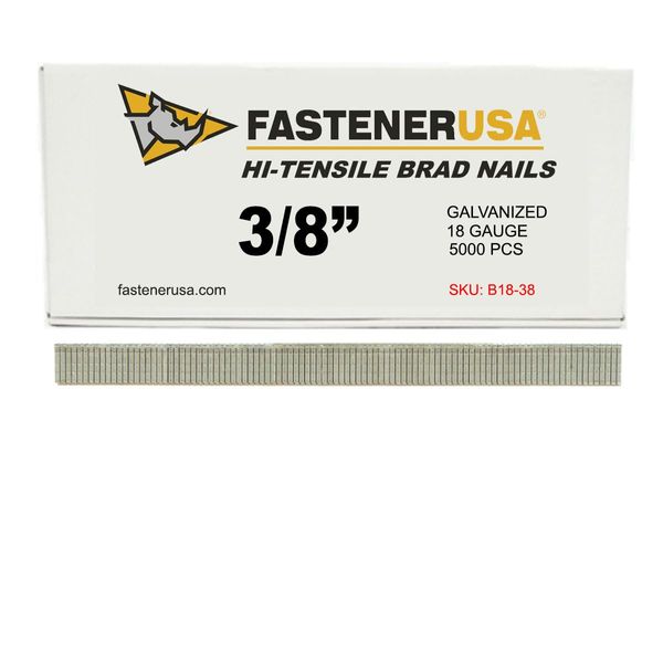 3/8" Brad Nails 18GA GALV 5,000ct | B18-38