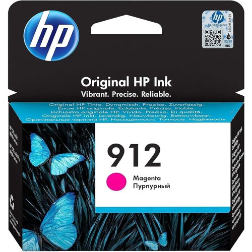 HP 3YL78AE 912 Original Ink Cartridge, Magenta, Single Pack