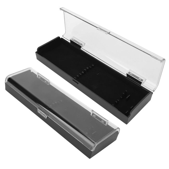 Eyelash Tweezer Box Black Extension Tweezers Storage Case Professional Eyelash Tweezer Box Travel Small Box Portable for Beauty Personal Care