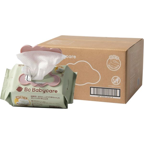 bc babycare Wipes (80 Sheets x 12 Pack)