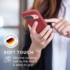 kwmobile Case Compatible with Google Pixel 9 Case - Soft Cover Compatible with Google Pixel 9 Pro Cover - Wireless Charging Dark Rose