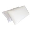 Dogbed4less 4 Quantity Solid Comfort Bed Memory Foam Queen Pillows Plus Luxurious White Down Alternative Cover Cases