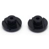 Bass Guitar String Trees String Retainer Guides with Mounting Screws Black 2Pcs