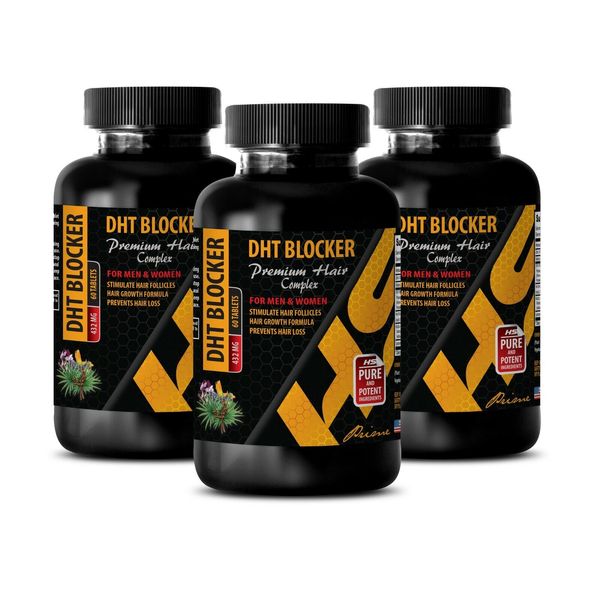 immune system pills - DHT BLOCKER HAIR FORMULA selenium trace minerals 3 Bottles