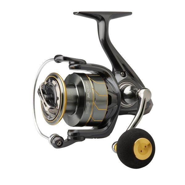 Mitchell MX3SW Spinning Reel, Fishing Reel, Spinning Reels, Sea - Inshore/Nearshore Fishing, The Ideal Sea Fishing Reel for a Wide Range of Applications, Unisex, Silver and Gold, 7000