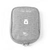 Jagowa Mini First Aid Kit Medicine Storage Bag Portable Multifunctional Empty Bag for Travel Camping Hiking Outdoor (Grey)