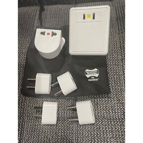 American Tourister International Voltage Converter Adaptor Set with pouch T-12CK