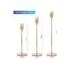 Metal Candle Holders Set, Tall Taper Candlestick Holder (3 Pack)