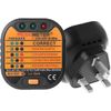 Automatic Electric Socket Tester Outlet Tester Polarity Check Meter Neutral Live Earth Wire Testing with UK Plug
