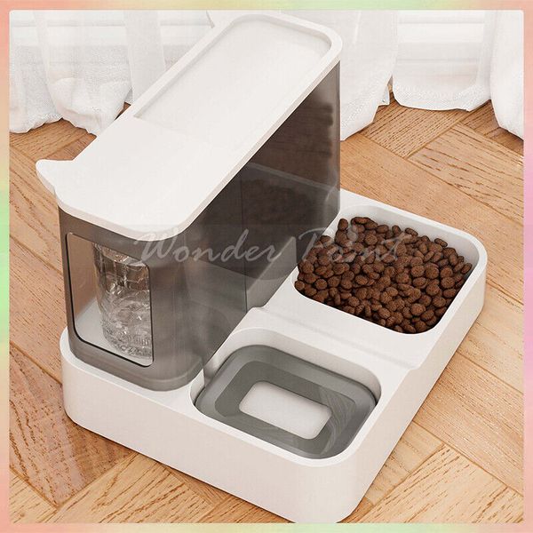 All in One Visual Pet Feeder Cat Bowls Water Dispenser Wet and Dry Separation