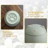 Umberdom Matte Ceramic Cat Ashes Urn, Light Green, Small