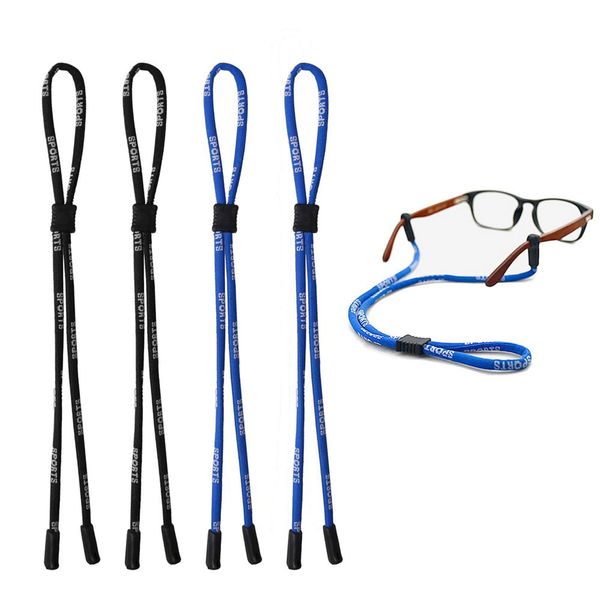 kuou 4 pcs Safety Glasses Strap, Glasses chain glasses cord sunglasses chain Universal Fit Rope Sports Glasses String Adjustable Eyewear Strap Eyewear Holder sunglasses strap Lanyards for Men Women