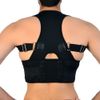 Posture Corrector Deluxe, Magnetic, Adjustable Straps, Neoprene, Four Colours (Medium, Black)