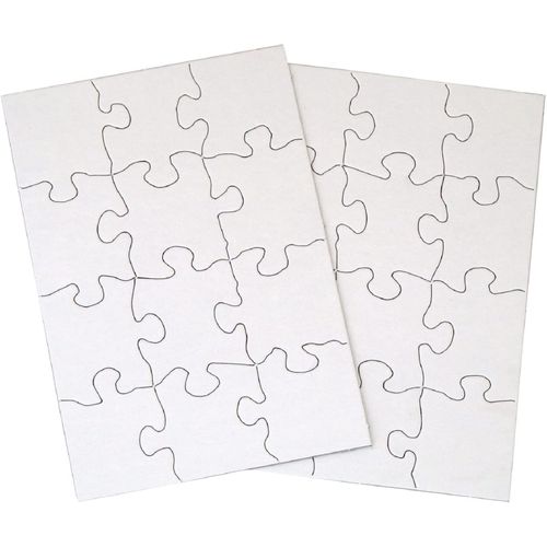 Inovart 12-Piece White Blank Puzzle (2701)