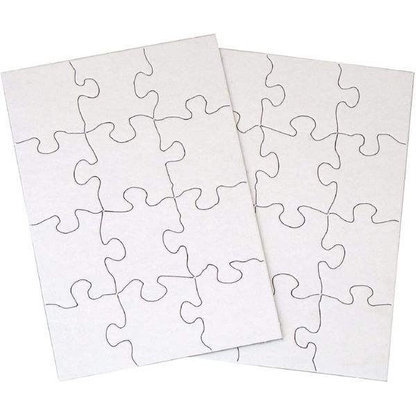 Inovart 12-Piece White Blank Puzzle (2701)