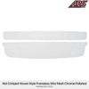 For 2008-2012 Chevy Malibu Main Upper Stainless Chrome Mesh Grille Grill Insert