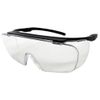 Face Trick Glasses OSG650 Pollen Disease Prevention / Splash Protection Glasses Overglass Mask with UV Protection and Anti-Fog Treatment, High Performance Sabae Manufacturer Lens, Black Matte/Clear UV Anti-Fog Lens -