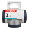 Legrand Contact Adaptor 3x Shuko T-Shape Grey / Black