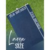 CybGene Golf Towel, Golf Accessory, 16'x 24' Microfiber Towel, Blue - Initial H