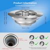 2p Upgraded Kitchen Sink Drain Strainer,Stain