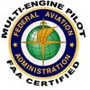 CafePress FAA Certified Multi Engine Pilot Sticker Square Bumper Sticker Car Decal