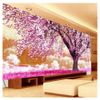 Cross stitch, cherry blossoms, red, flower, C0026