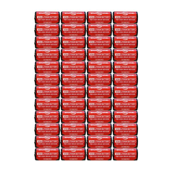 SureFire SF123A Lithium Batteries, 48-Pack