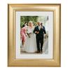 Soft Gold Picture Frame With White Mount From our Lisbon Range